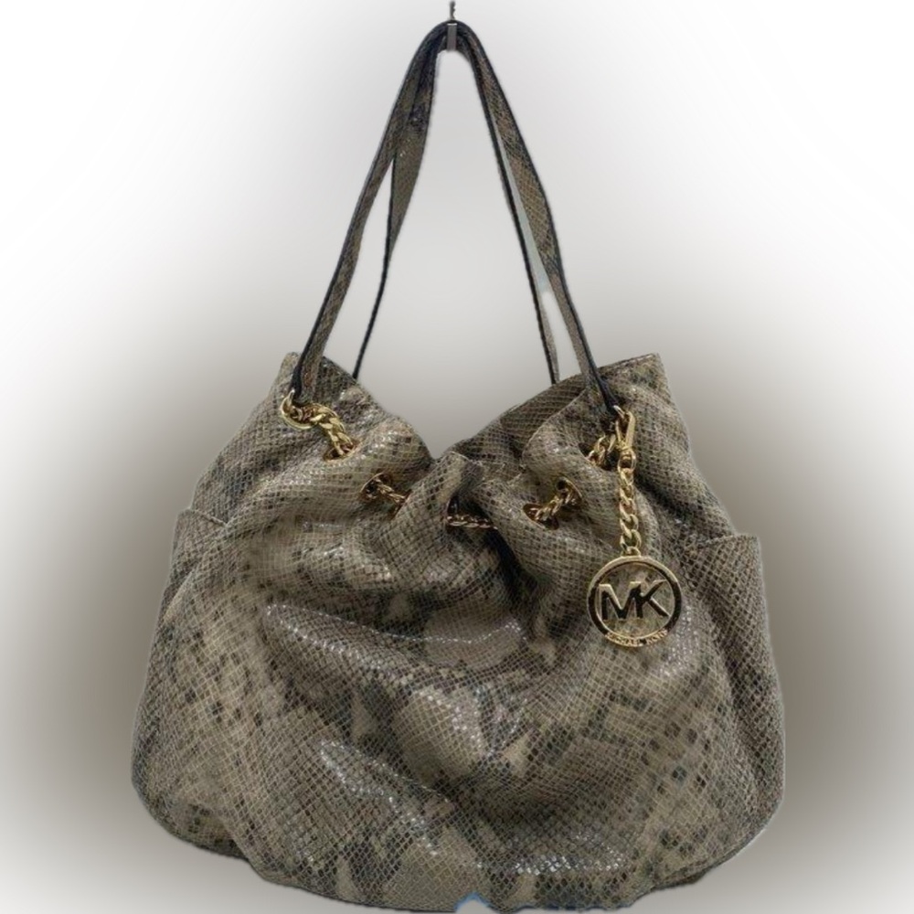 Michael Kors Snake Print Shoulder Bag